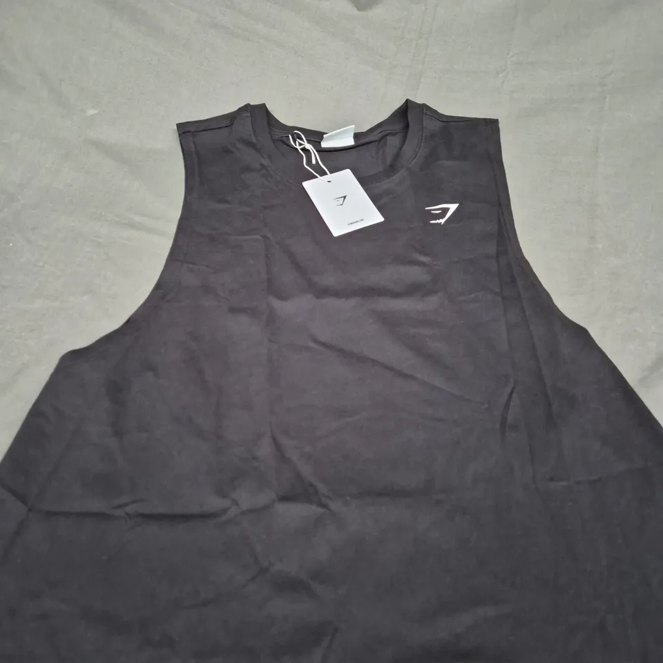 GYMSHARK TRAINING DROP ARM TANK SIZE L