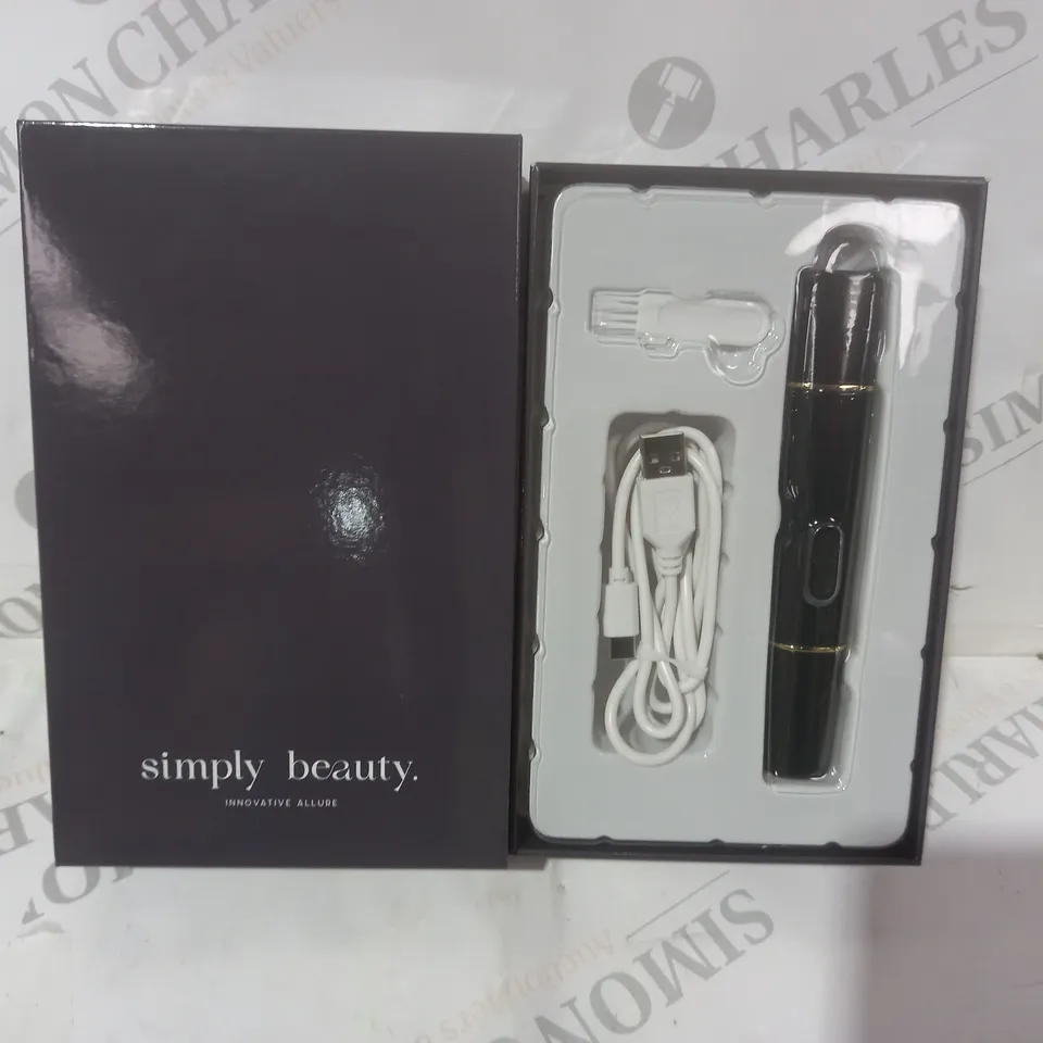 BOXED SIMPLY BEAUTY 2-IN-1 SUPER SMOOTH FACE & BROWS HAIR REMOVER IN BLACK