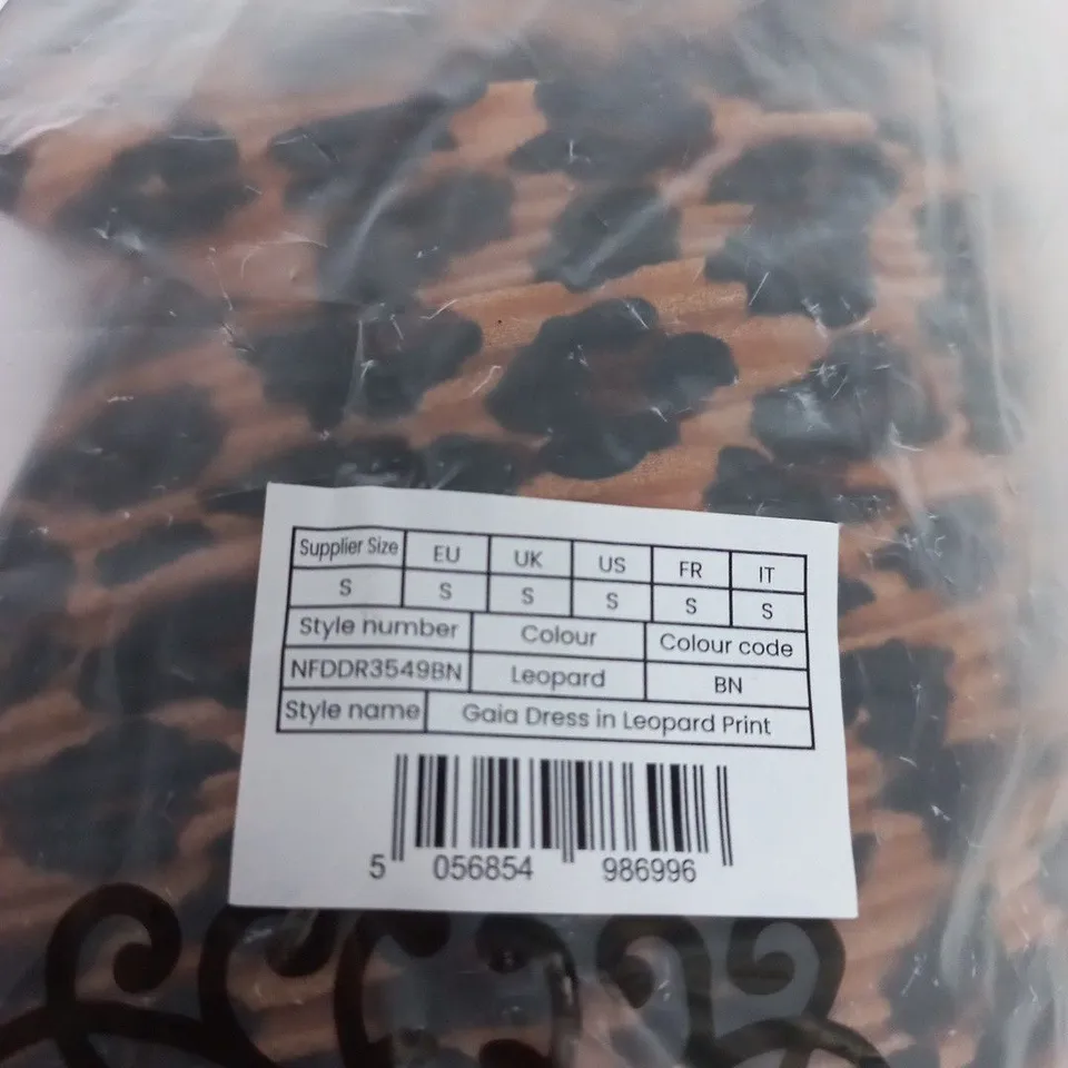 WOMEN'S GAIA DRESS IN LEOPARD PRINT – UK SIZE S