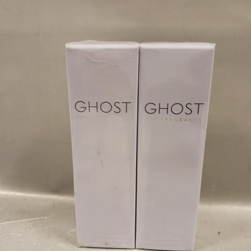 2 X 50ML GHOST THE FRAGRANCE EAU DE TOILETTE