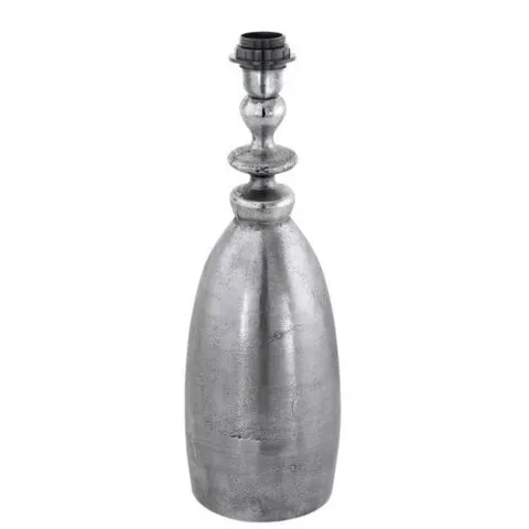 BOXED EGLO SAWRTY SILVER CAST ALUMINIUM LAMP BASE 48CM H X 17CM W X 17CM D