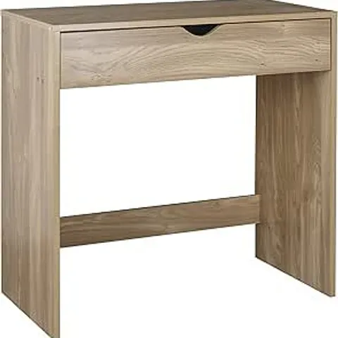 BOXED AMARA 1-DRAWER DESK 75×40×75CM - OAK