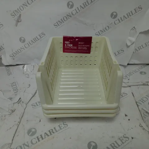 WHITEFURZE 3 TIER STACKERS