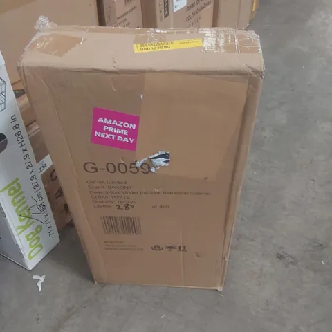 BOXED UNDER THE SINK BATHROOM CABINET - WHITE