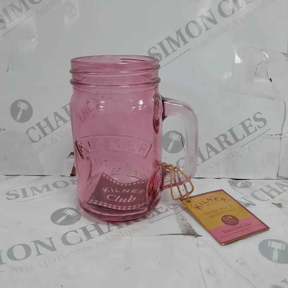 BOX OF APPROXIMATELY 12 KILNER HANDLED JAR 