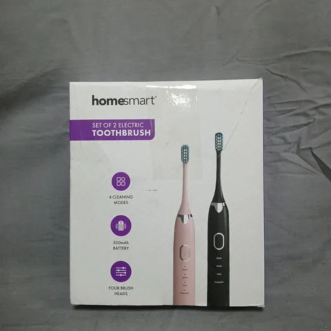 HOMESMART SET OF 2 ELECTRIC TOOTHBRUSHES