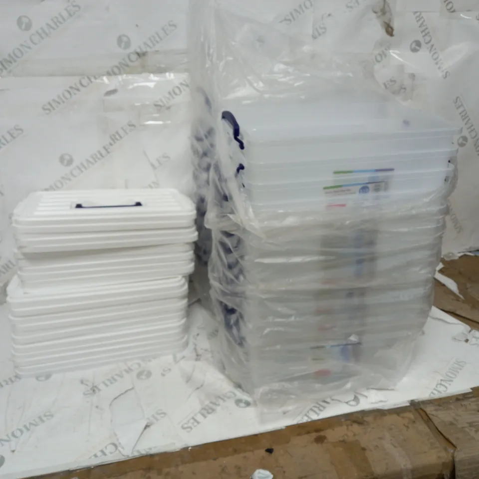 20 DUNYA DEEP CLEAR BOXES WITH HANDLE