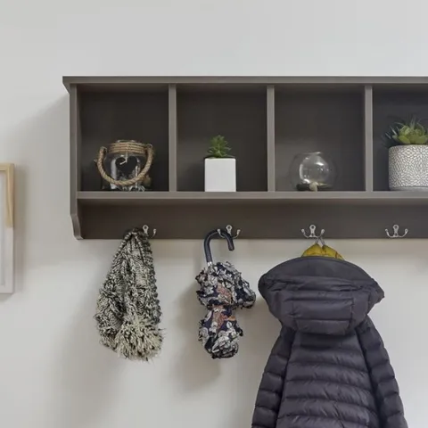 BRAND NEW BOXED KEMPTON WALL RACK  - GREY