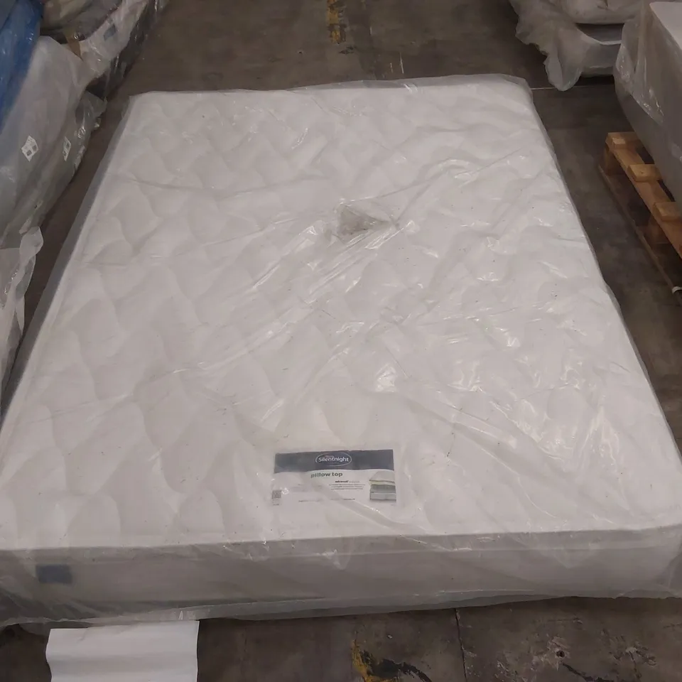 QUALITY BAGGED SILENTNIGHT MIRACOIL PILLOWTOP 5' KINGSIZE MATTRESS  RRP £499