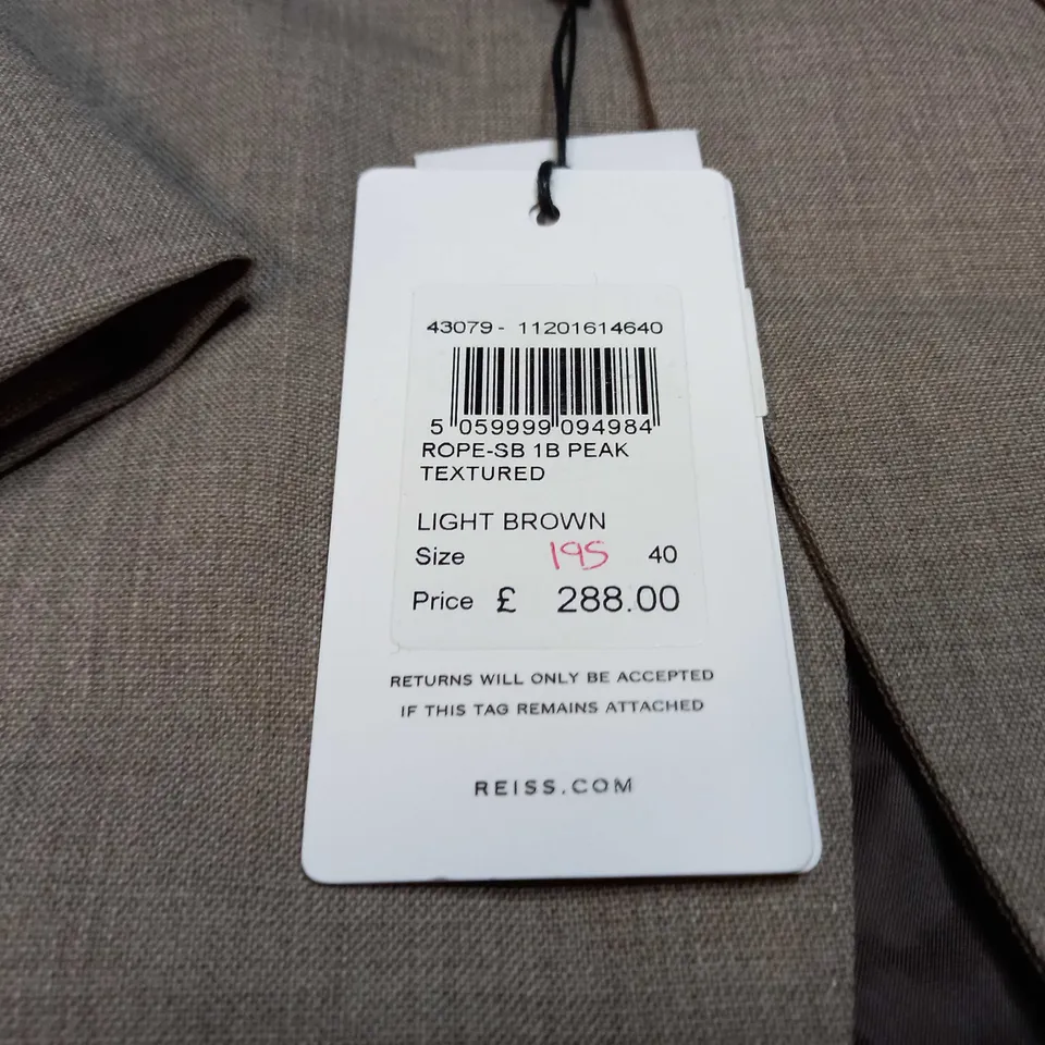 MENS REISS 2 PIECE SUIT SIZE 40 PANTS 32