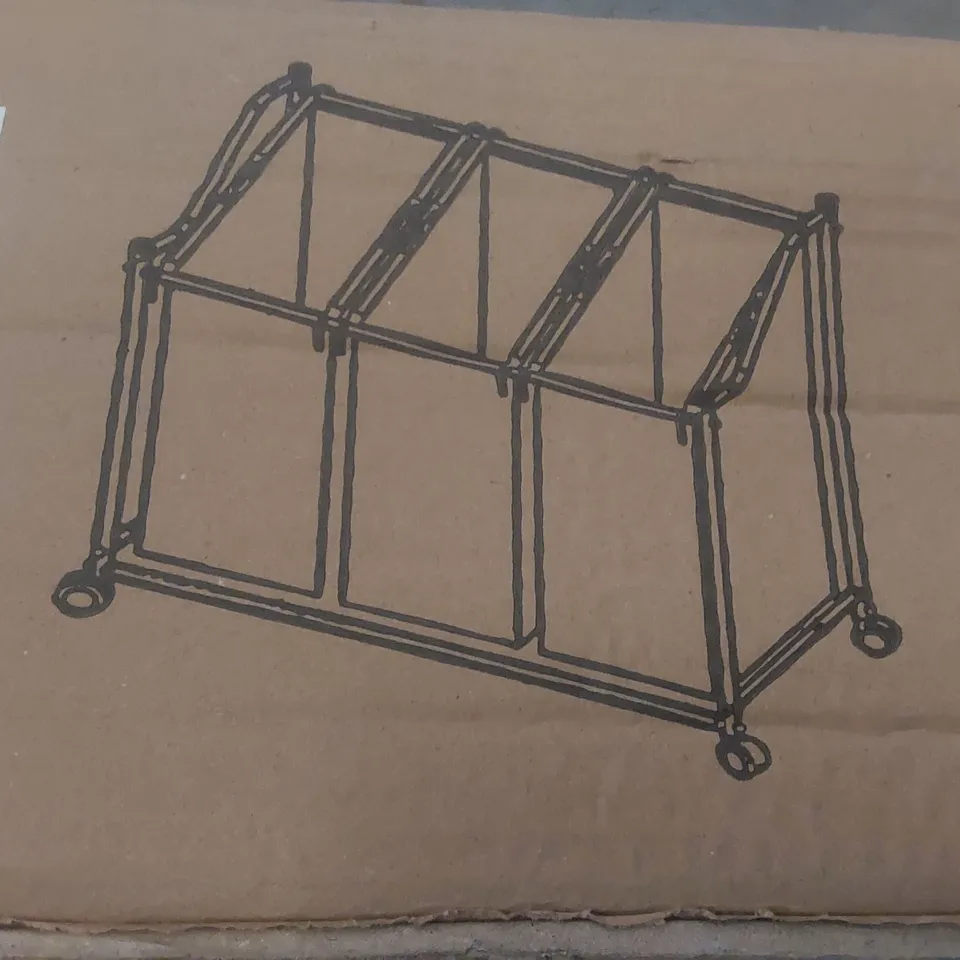 BOXED MEERVEIL LAUNDRY SORTER CART - BLACK 
