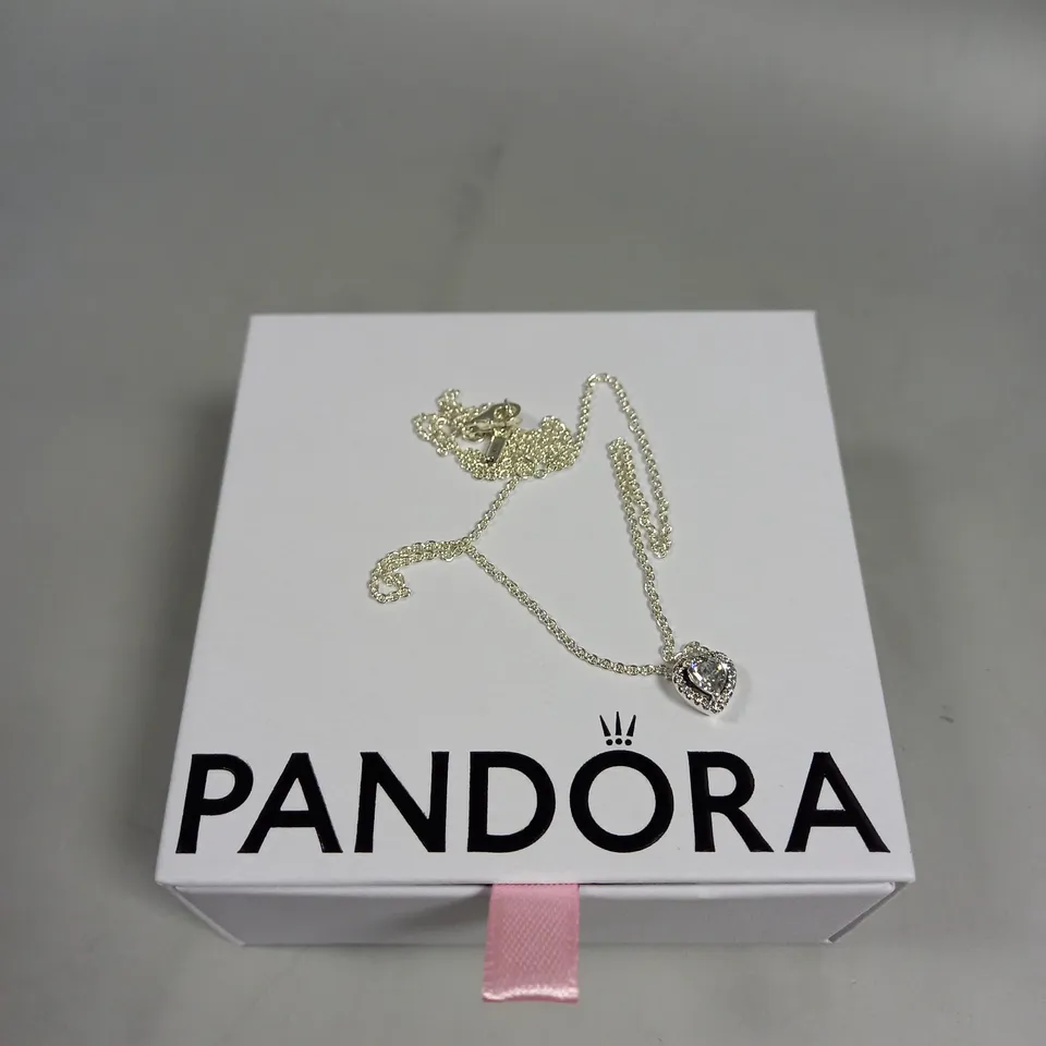 PANDORA ELEVATED HEART NECKLACE