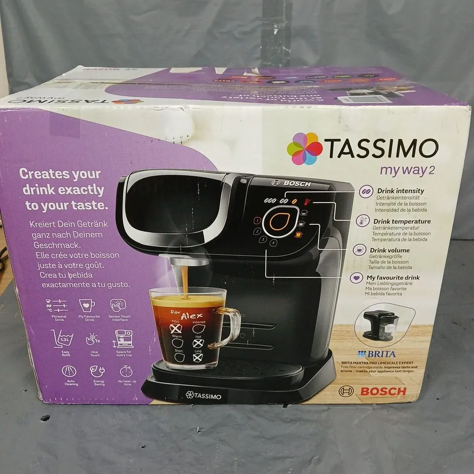 TASSIMO TAS6502GB MY WAY POD COFFEE MACHINE - BLACK RRP £75