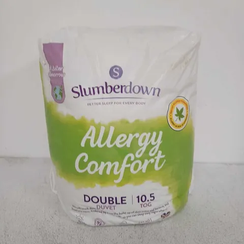 SLUMBERDOWN ALLERGY COMFORT DOUBLE DUVET – 10.5 TOG, IN PACKAGING