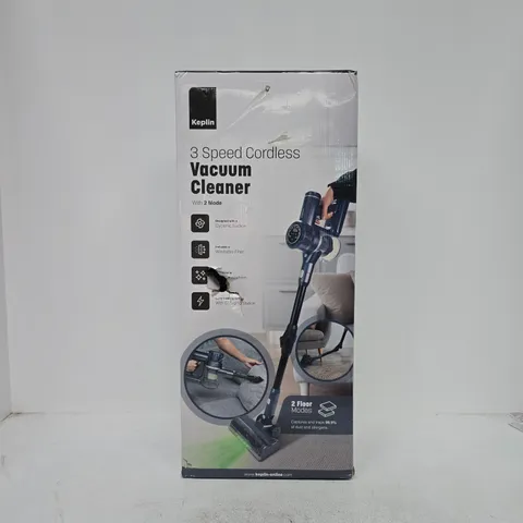 KEPLIN 3 SPEED CORDLESS VACUUM CLEANER BOXED