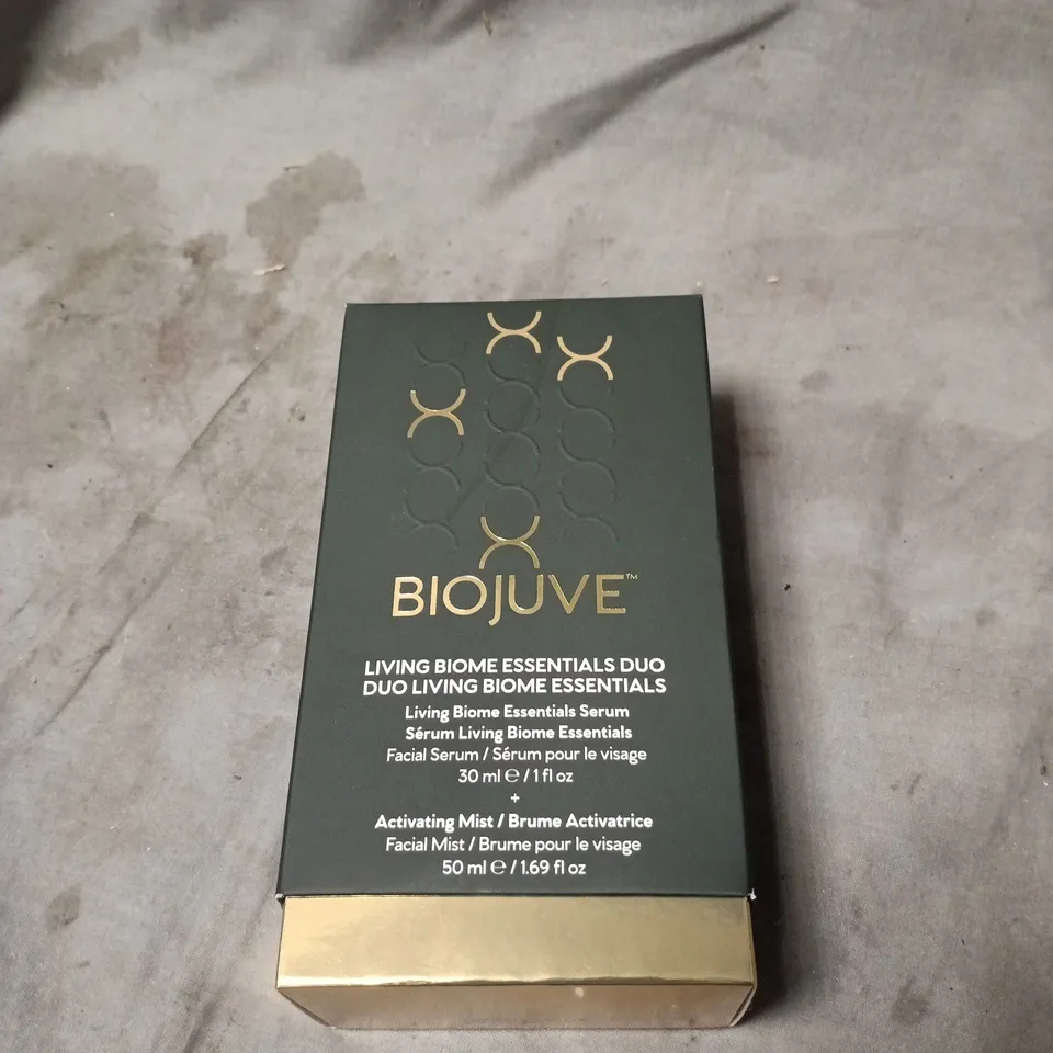 BIOJUVÉ LIVING BIOME ESSENTIALS DUO – FACIAL SERUM & ACTIVATING MIST