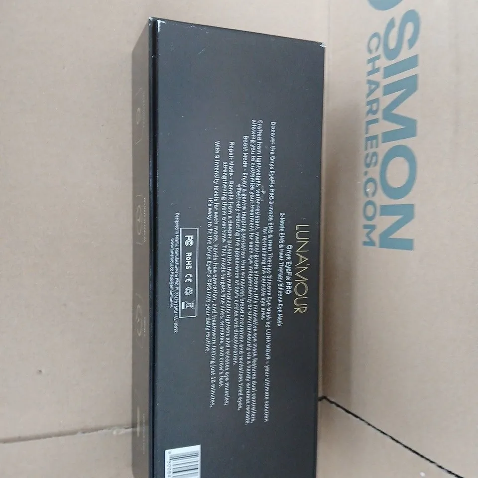 LUNAMOUR ONYX EYEFIX PRO EMS & HEAT THERAPY SILICONE EYE MASK