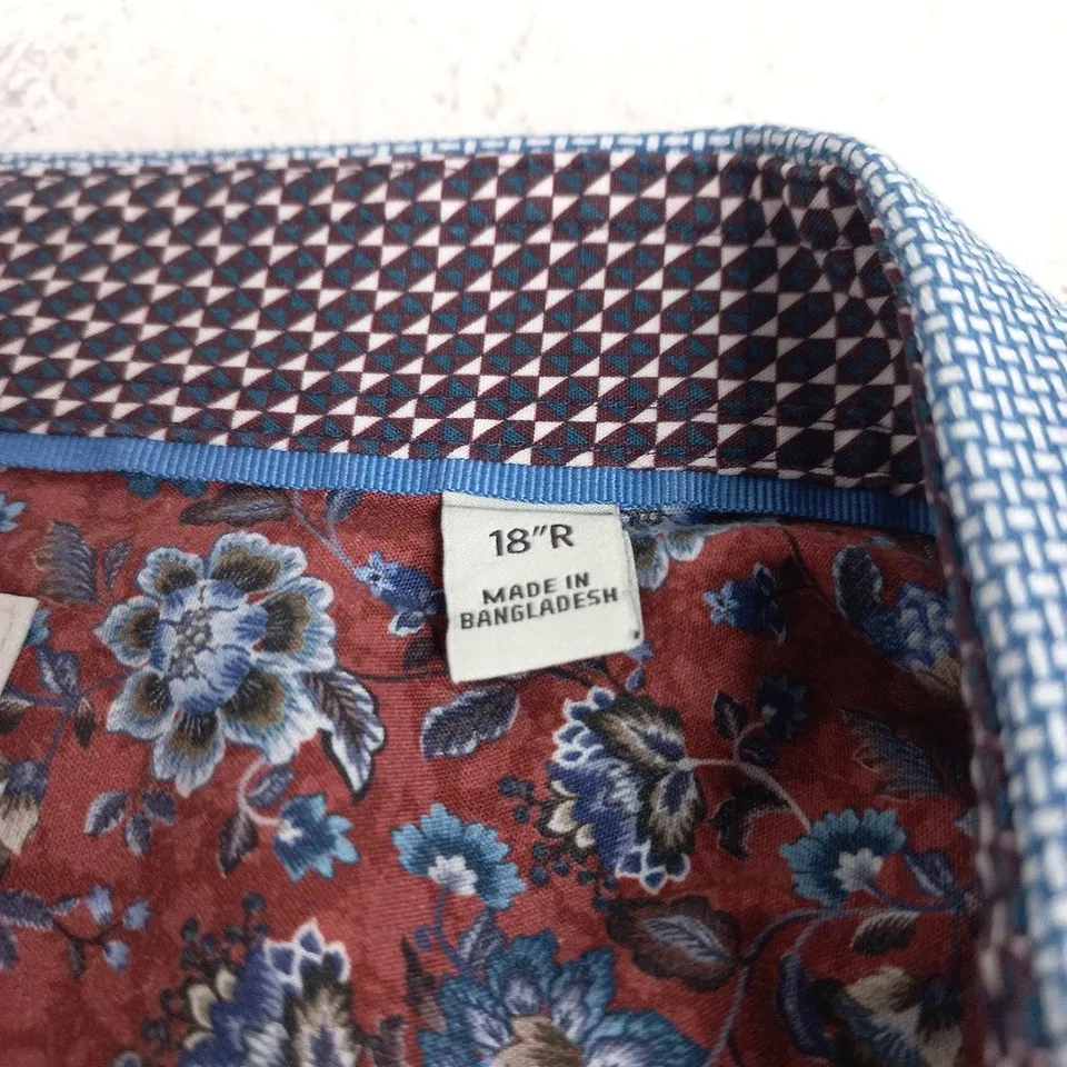NEXT TAILORING BLUE MEN'S SHIRT – REGULAR FIT, NECK 18IN