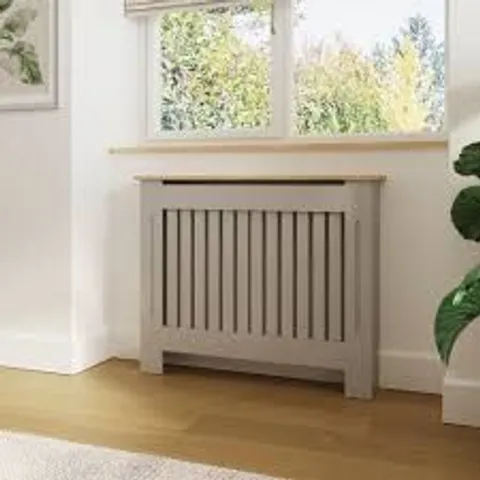 BOXED GFW LONGSLOW SLEEK GREY VERTICAL SLAT RADIATOR COVER MEDIUM