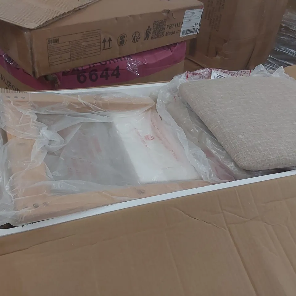BOXED PAIR OF COLOGNE DINING CHAIRS - LIGHT OAK EFFECT