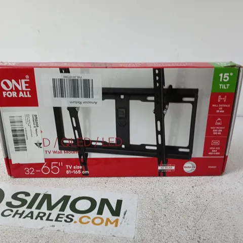 TV WALL MOUNT FOR 32–65" TVS (VESA 400 X 400) – BOXED
