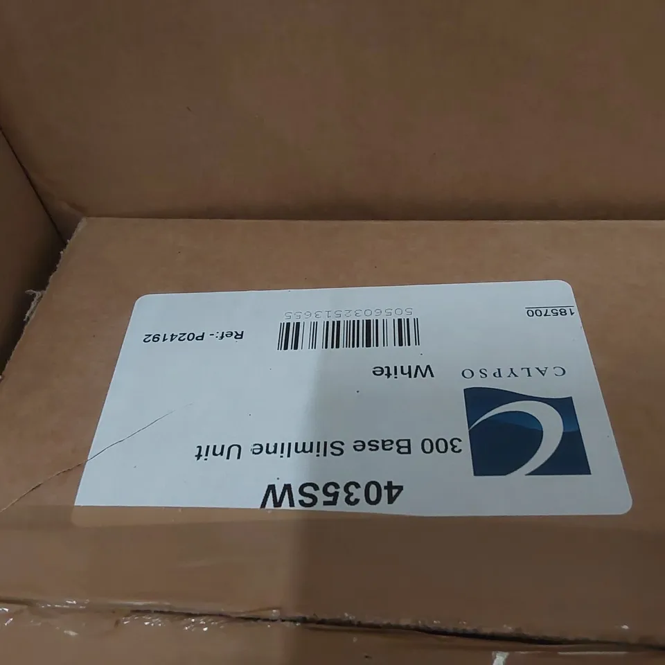 PALLET CONTAINING A LARGE QUANTITY OF BATHROOM FURNITURE PARTS INCLUDING: BASE SLIMLINE UNIT CARCASSES ECT