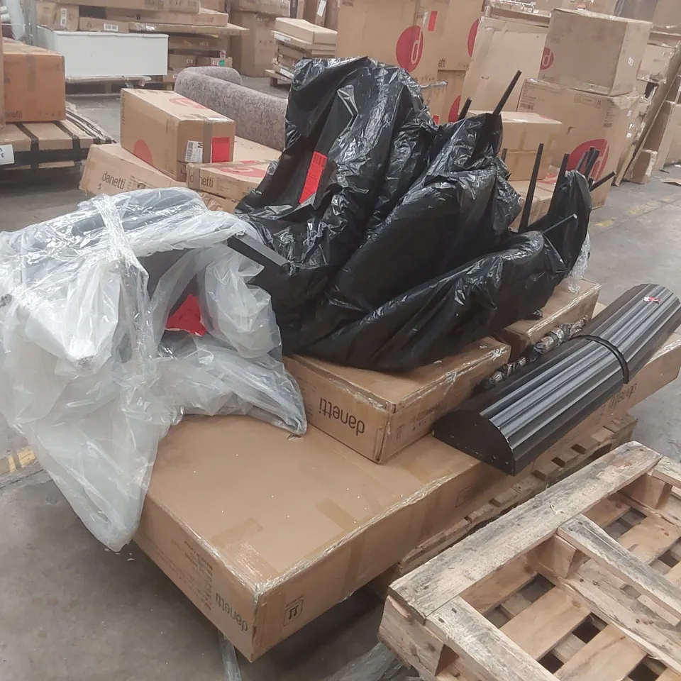 PALLET CONTAINING A LARGE QUANTITY OF ASSORTED DANETTI FURNITURE PARTS