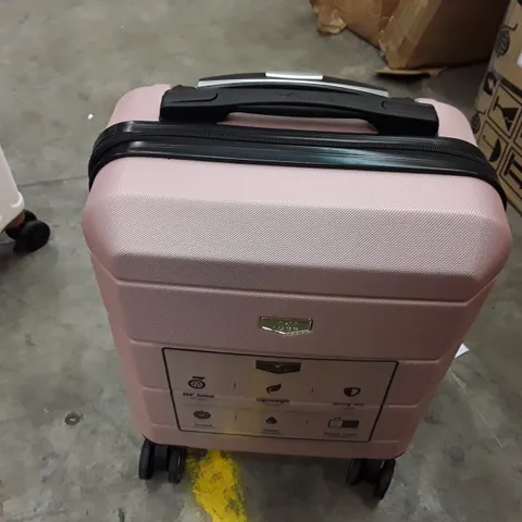 UNBOXED KEPLIN LUGG SMALL SIZE TRAVEL LUGGAGE WITH WHEELS PINK COLOUR 
