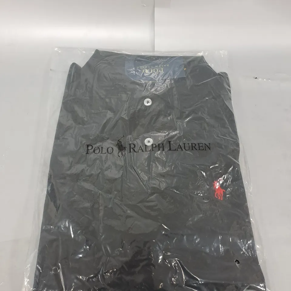BLACK POLO RALPH LAUREN POLO SHIRT SIZE L