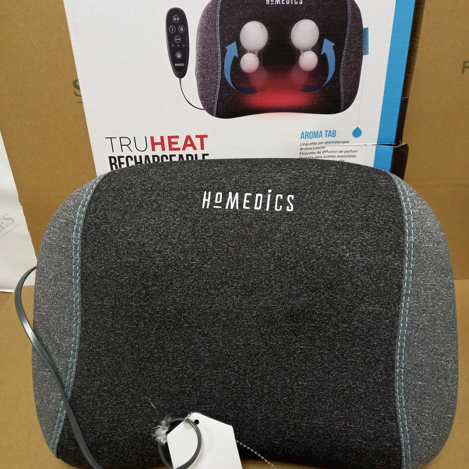 HOMEDICS TRUHEAT SHIATSU RECHARGEABLE PILLOW