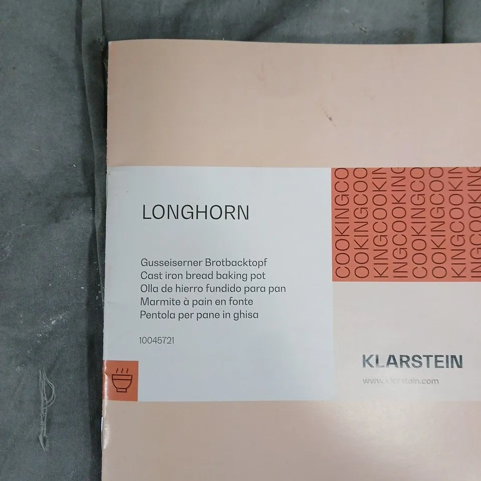 KLARSTEIN LONGHORN CAST IRON BREAD BAKING POT – RECTANGULAR WITH LID