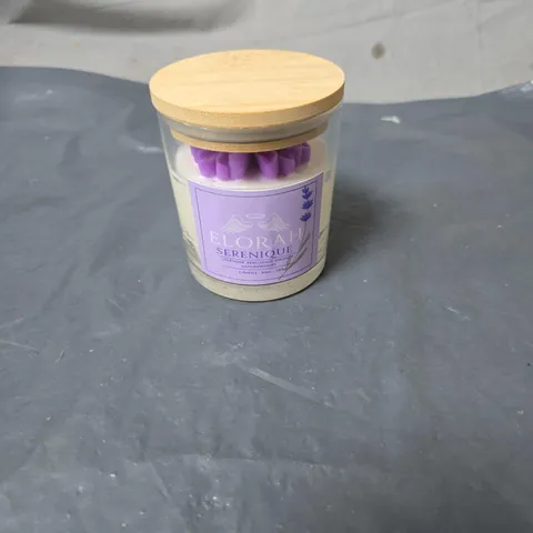ELORAH SERENIQUE LAVENDER BERGAMOT ORANGE CANDLE – GLASS JAR WITH WOODEN LID