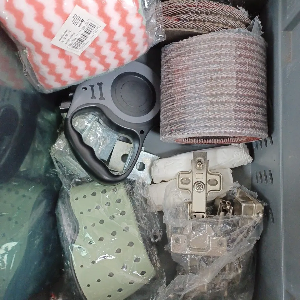 BOX OF APPROXIMATELY 10 ASSORTED HOUSEHOLD ITEMS TO INCLUDE CERATI G 1KG BINDING TUBE, RED SOLAR INTERSTELLAR CAR FRANGRANCE, PERGEAR CLEANING KIT, ETC