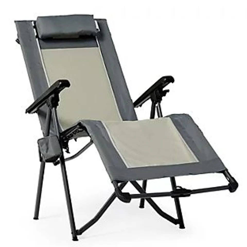 INNOVATORS FOLDING ZERO GRAVITY RECLINING CHAIR IN GREY
