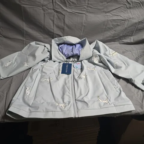 HOLLY & BEAU DALMATIAN COLOUR-CHANGING RAINCOAT – SIZE S (KIDS)