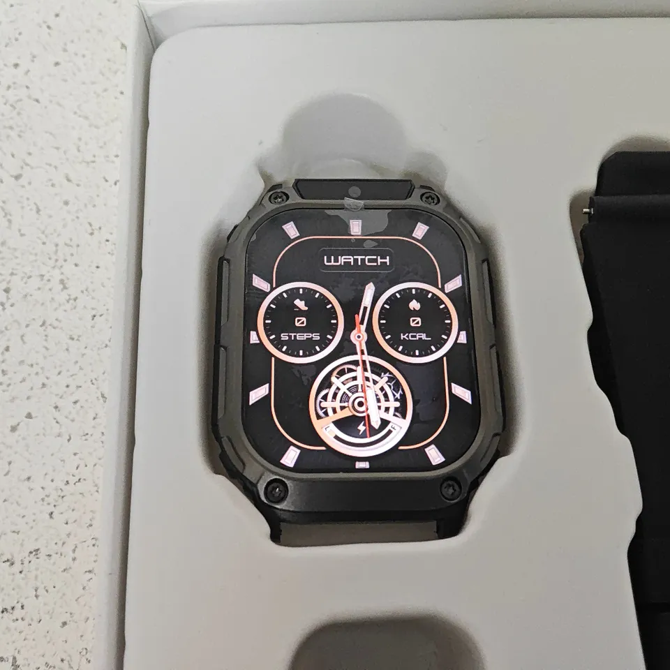 BOXED ANDROID 4G SMART WATCH WITH BLACK STRAP
