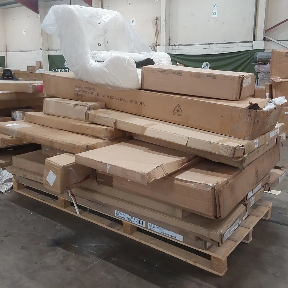 PALLET CONTAINING A VERY LARGE QUANTITY OF ASSORTED FURNITURE PARTS ECT