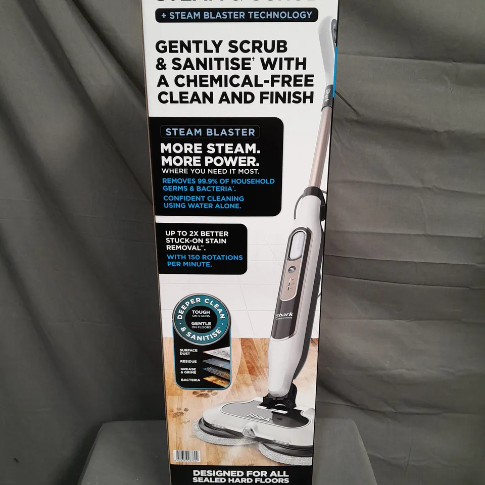 BOXED AS NEW SHARK STEAM & SCRUB STEAM BLASTER