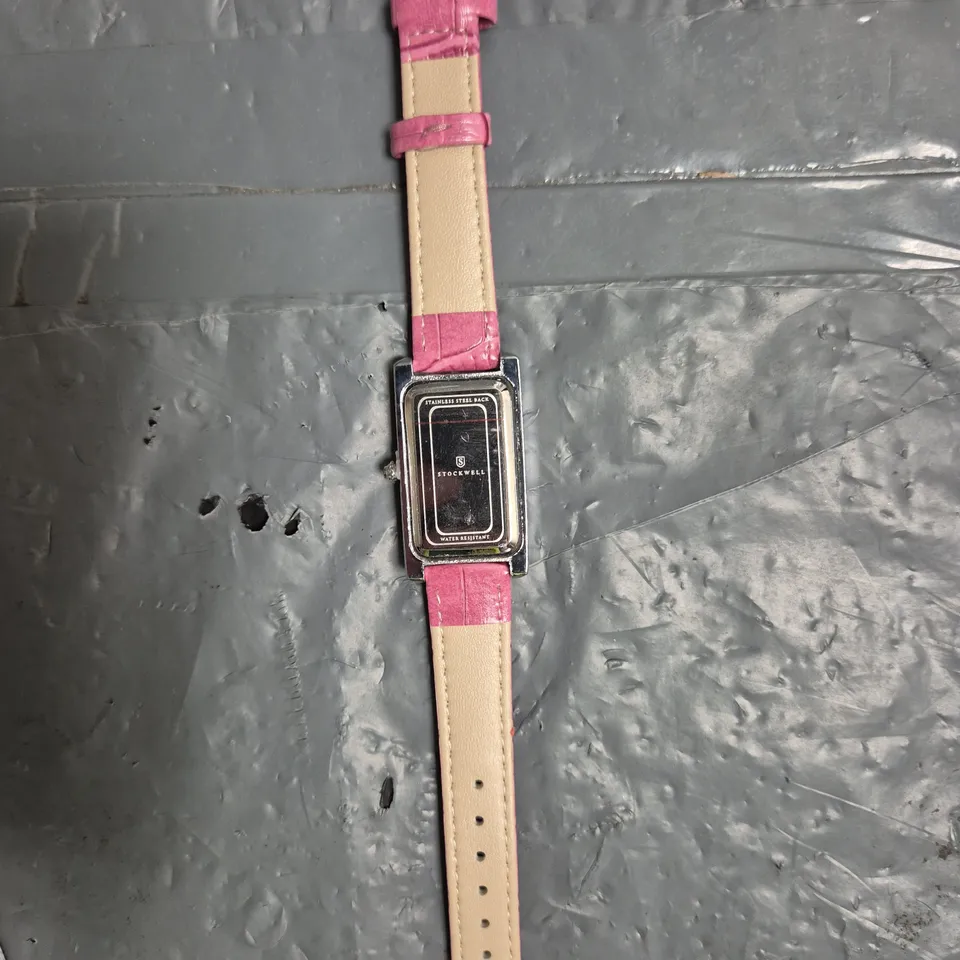 LADIES STOCKWELL WATCH – TEXTURED DIAL WITH SUB DIAL SECONDS HAND – LEATHER STRAP