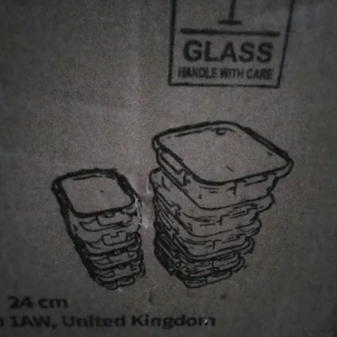 FOOD STORAGE TUBS-GLASS