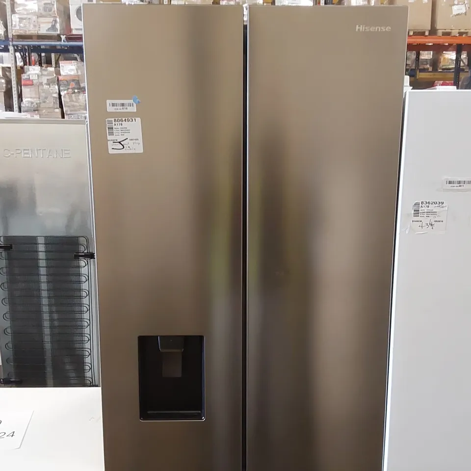 HISENSE PUREFLAT RF632N4WIF FRIDGE FREEZER STAINLESS STEEL - UNPROCESSED RAW RETURN 