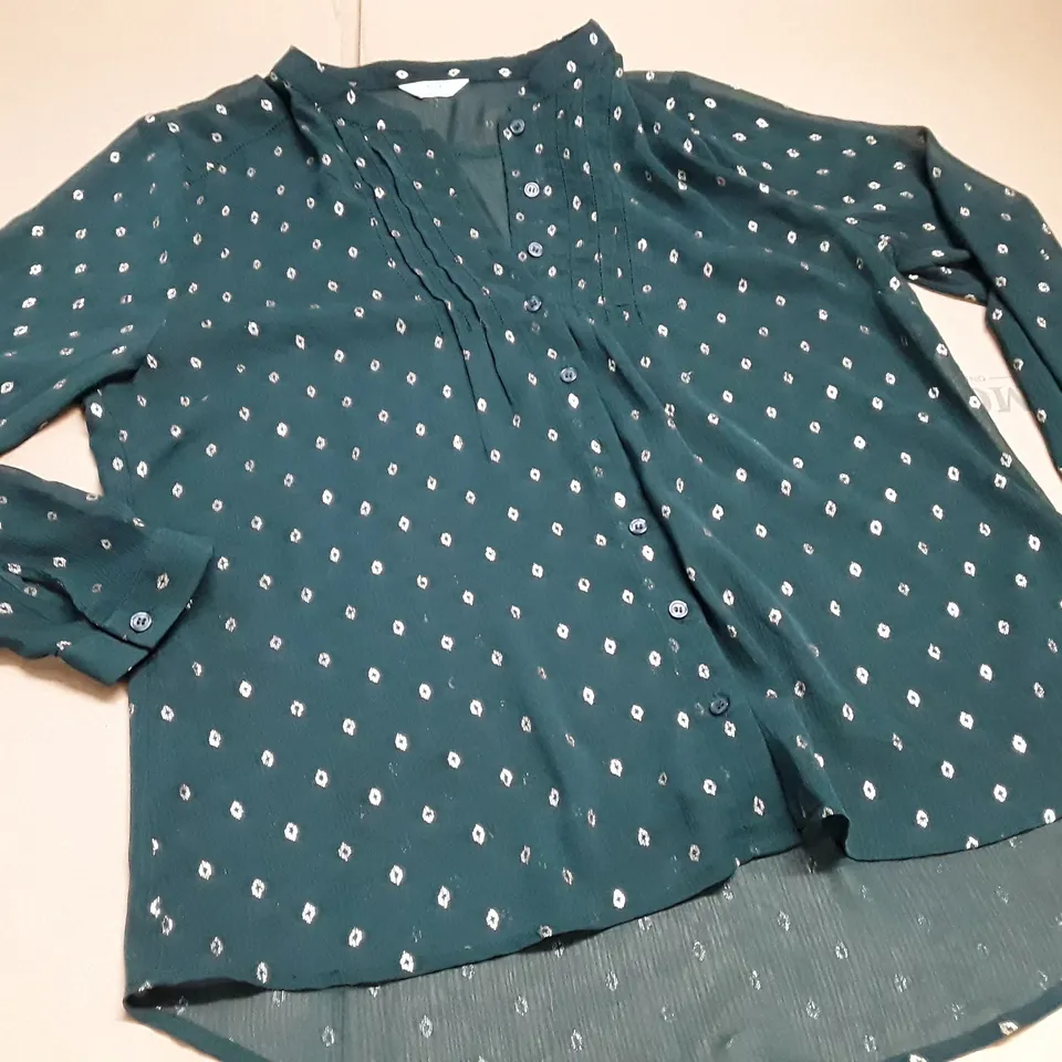 HUSH GREEN BLOUSE - 14