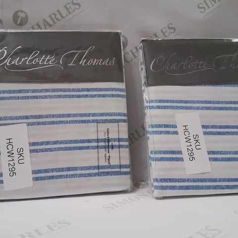 X2 BRAND NEW CHARLOTTE THOMAS OXFORD PILLOWCASES
