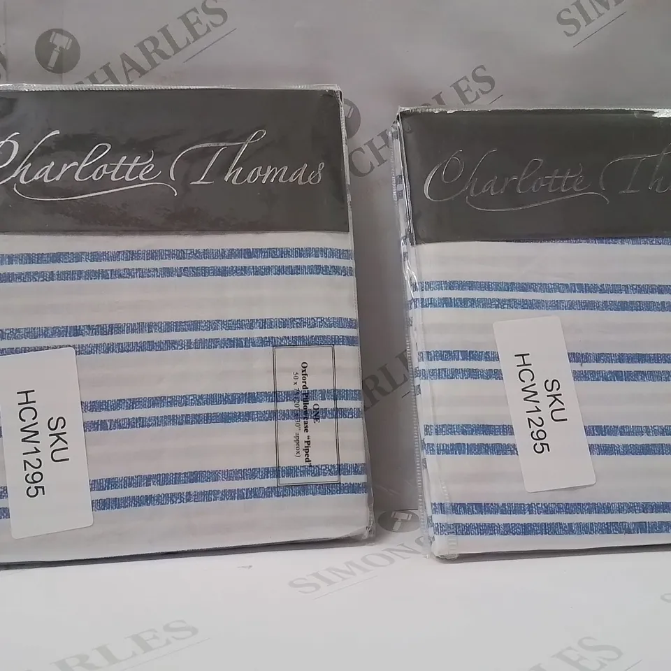 X2 BRAND NEW CHARLOTTE THOMAS OXFORD PILLOWCASES