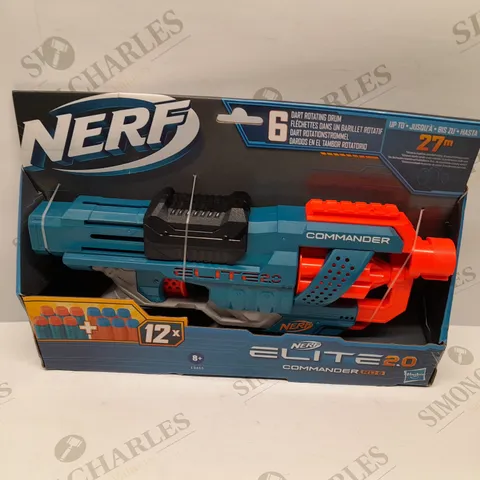 BRAND NEW BOXED NERF ELITE 2.0 COMMANDER RD-5 WITH 6 DART ROTATING DRUM