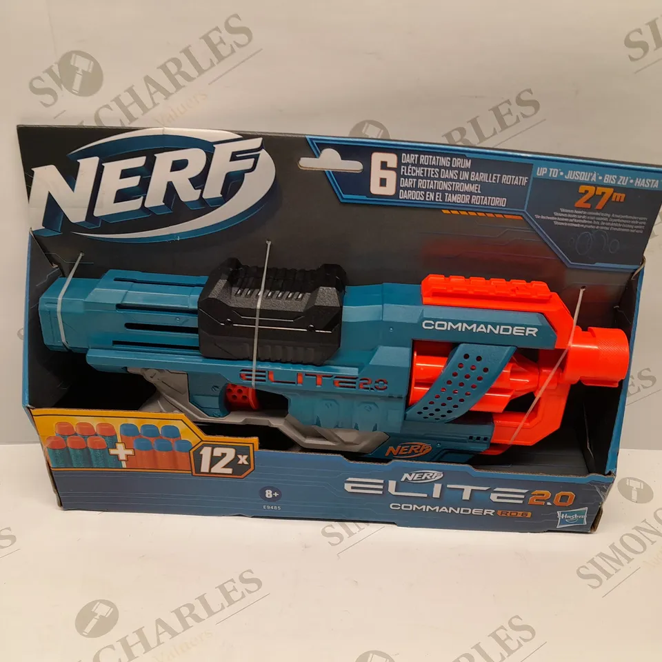 BRAND NEW BOXED NERF ELITE 2.0 COMMANDER RD-5 WITH 6 DART ROTATING DRUM