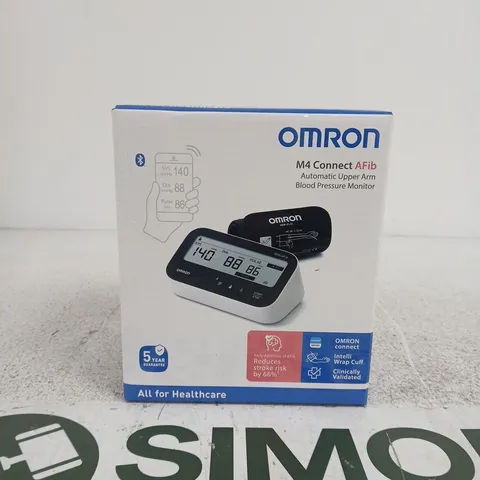 OMRON M4 CONNECT AFIB BLOOD PRESSURE MONITOR – AUTOMATIC UPPER ARM, BOXED