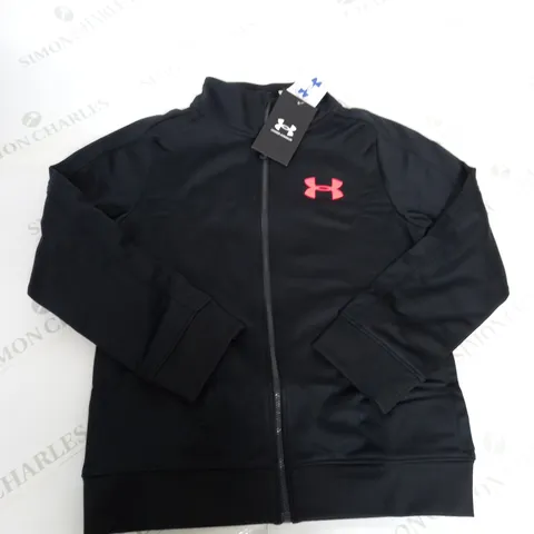 UNDER ARMOUR KNIT TRACKSUIT TOP SIZE S-M (BOYS)