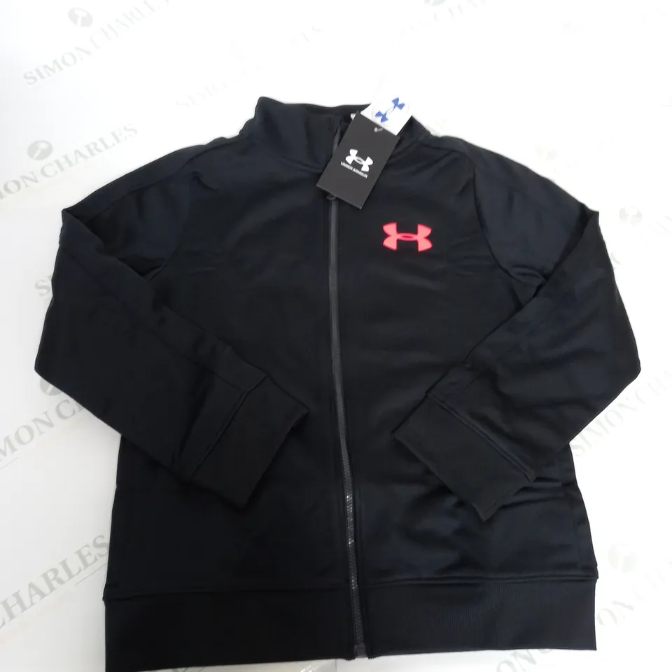 UNDER ARMOUR KNIT TRACKSUIT TOP SIZE S-M (BOYS)