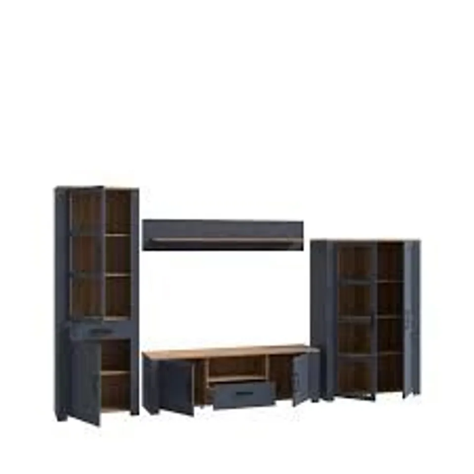 BOXED BOWMANVILLE ENTERTAINMENT CENTRE FOR TVS UP TO 70" (7 BOXES)